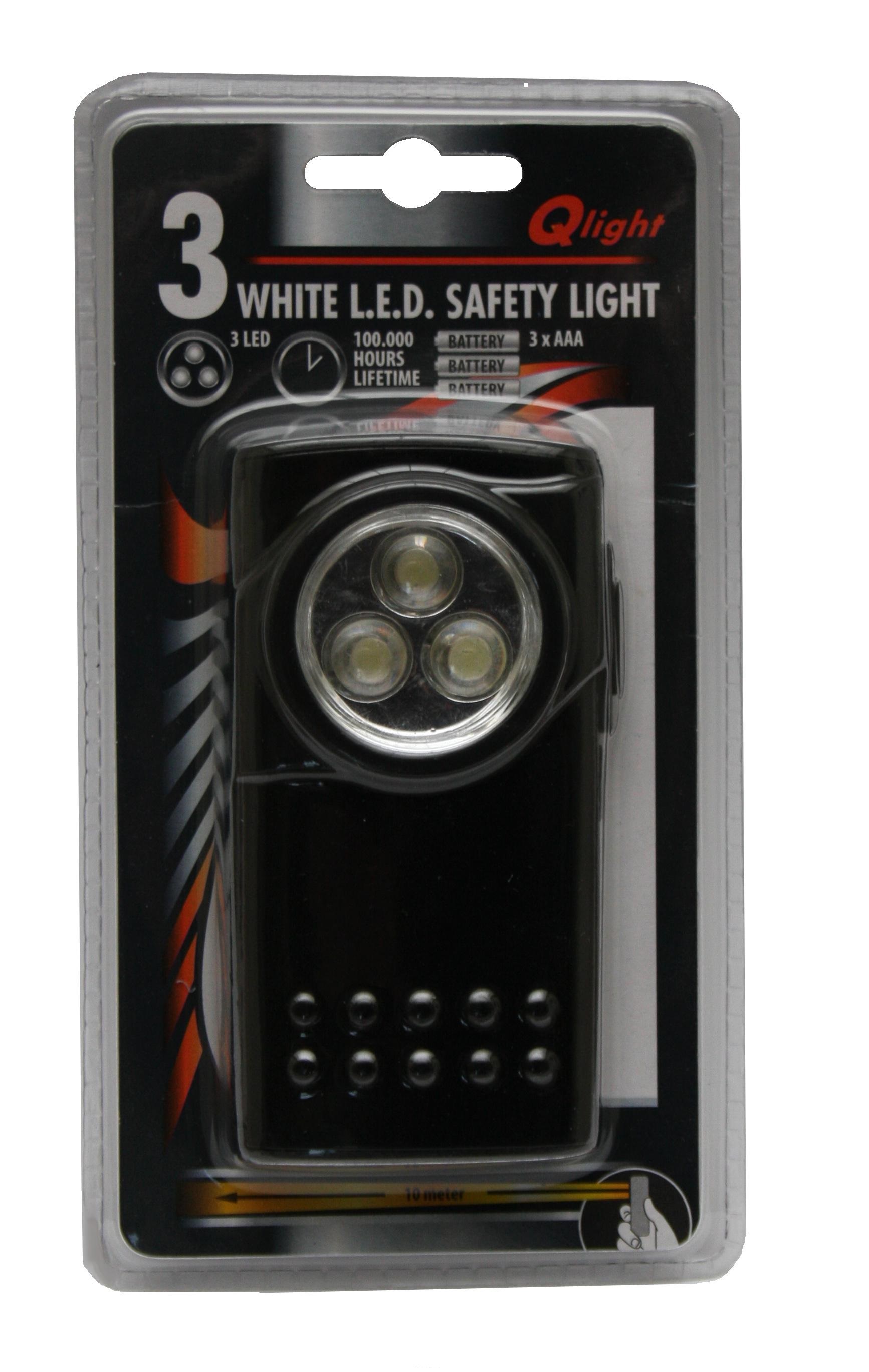 3 LED-es lapos zseblámpa